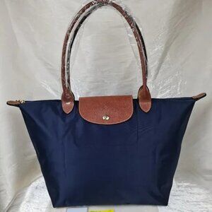 Longchamp Le Pliage Large Blue Tote Shoulder Bag Travel Bag